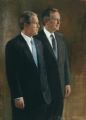President George W. Bush and President George H. W. Bush
George Bush Presidential Library & Museum
College Station, Texas
Oil on canvas 55 ½" x 40"