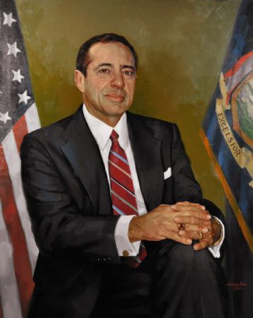 The Honorable Mario Matthew Cuomo
52nd Governor of New York
Capitol Hall of Governors, Albany, New York
Oil on linen 50" x 40"