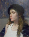 Woman in a Black Hat
Oil on linen 17" x 14"