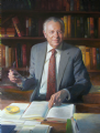 Irving Kristol
American Enterprise Institute, Washington, D.C.
Oil on canvas 52" x 36"