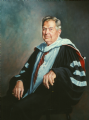 Dr. Roy Carlson, President
Mt. Ida College, Boston, Massachusetts
Oil on canvas 44" x 34"