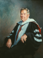 Dr. Roy Carlson, President
Mt. Ida College, Boston, Massachusetts
Oil on canvas 44" x 34"