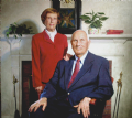 The Honorable Walter Peterson & Mrs. Peterson
Governor of New Hampshire
Franklin Pierce University
Oil on canvas 42" x 50"