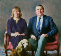 O. Stuart Chase,Headmaster
Eaglebrook School, Deerfield, Massachusetts
Wife Monie & Lupe
Oil on canvas 46" x 50"