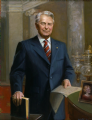 The Honorable Robert C. Byrd, U.S. Senator
Majority Leader (1977-1981) (1987-1989)
Leadership Portrait Collection
United States Capitol, Washington, D.C.
Oil on linen 54″ x 36″