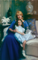 Mrs. Godfrey and Daughter
Oil on canvas 44″ x 66″