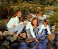 Rachel, Sharon and Jessica
Oil on canvas