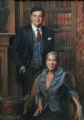 Mr. and Mrs. Patrick Calhoun
Little Rock, Arkansas
Oil on canvas 50″ x 36″