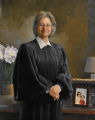 The Honorable Carolyn Berger
Justice, Delaware State Supreme Court
Dover, Delaware
Oil on linen 56" x 44"