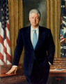 The Honorable William Jefferson Clinton
42nd President of the United States
Official White House portrait, Washington, D.C.
Oil on linen 58" x 48"