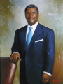 The Honorable Rodney Slater
13th United States Secretary of Transportation
Washington, D.C.
Oil on linen 42"" x 34""