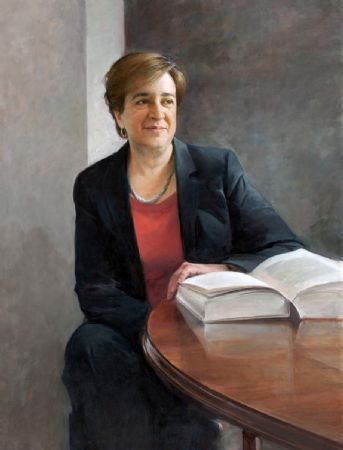The Honorable Elena Kagan
Associate Justice, U.S. Supreme Court
Harvard Law School, Cambridge, Massachusetts
Oil on canvas 48" x 24"